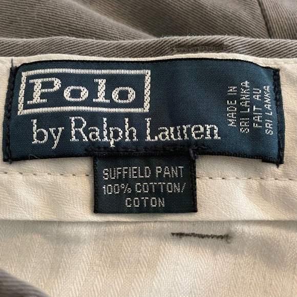 Polo Ralph Lauren Mens 40x30 (29.5") Suffield Pant Gray Chino Flat Front Cotton - Picture 5 of 7